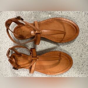 Women's Tan Leather Sandals
